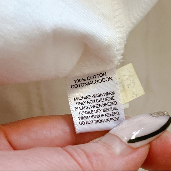 Ann Taylor Loft 12 white bermuda shorts 100% cotton - Picture 7 of 13